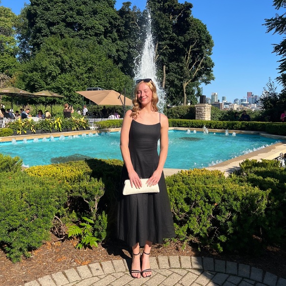 Aritzia Wilfred Finery Linen Midi Dress - Picture 2 of 8